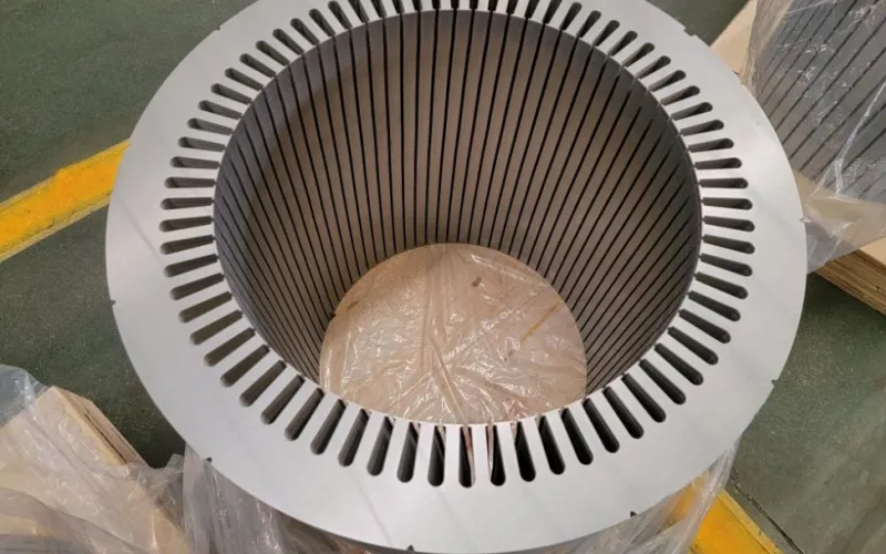 Fabricación de laminación de estatores de acero al silicio